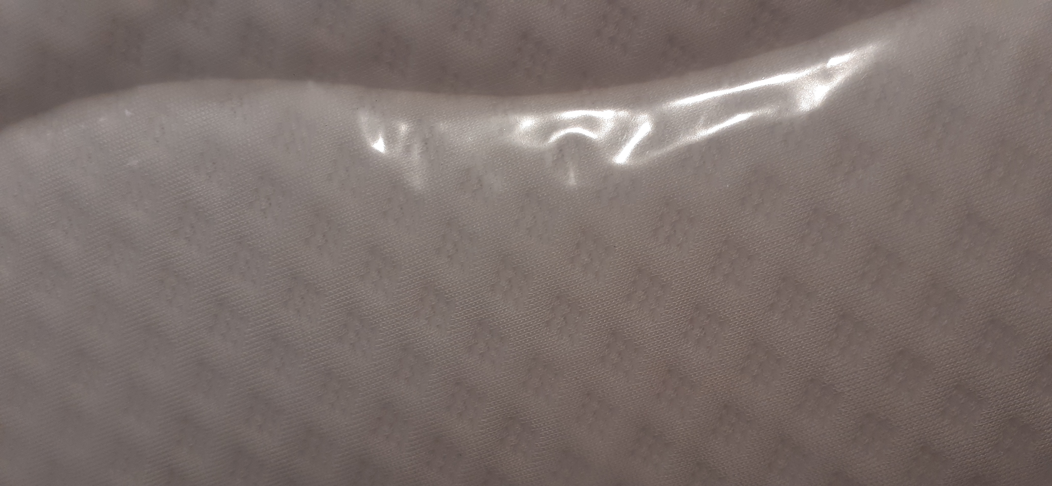 Taschenfederkernmatratze  in Bezug Standard, textured fabric, white fabric, cotton, Mustergewebe, weiches Material