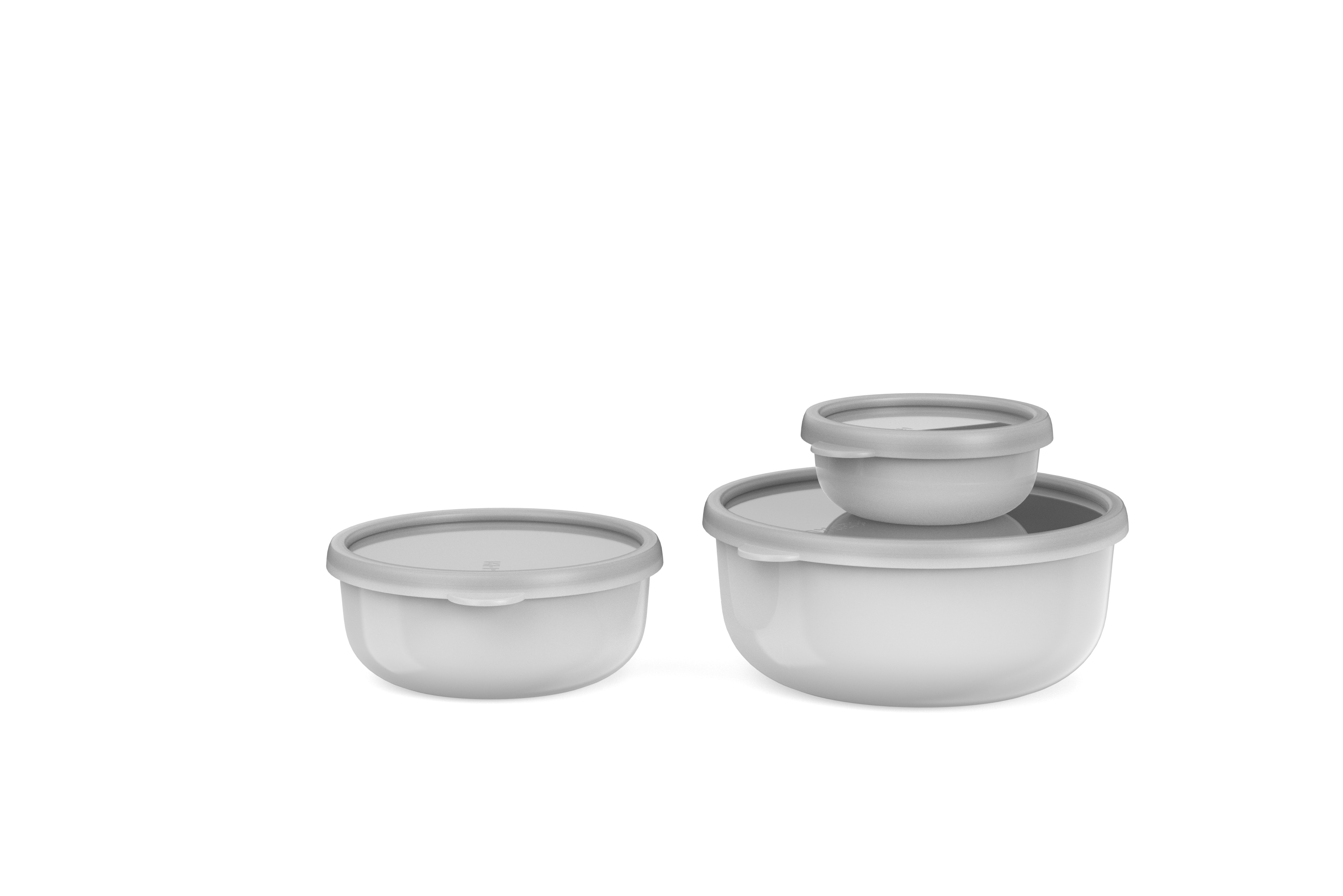 Mepal Set Lumina 3-teilig 250 + 750 + 1500 ml in Farbe Weiß