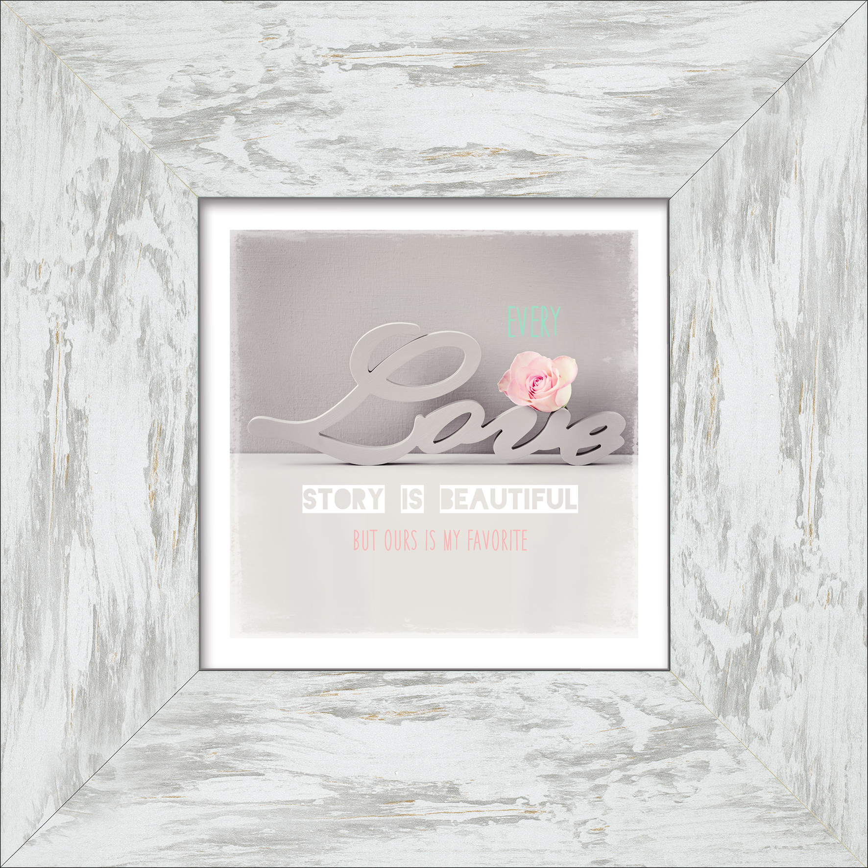 PRO ART New Classic Wood 34x34cm Love Roses