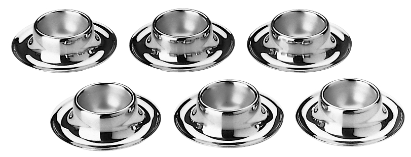 WMF Eierbecher-Set, 6-teilig in poliertem Edelstahl WMF Eierbecher-Set, 6-teilig in poliertem Edelstahl
