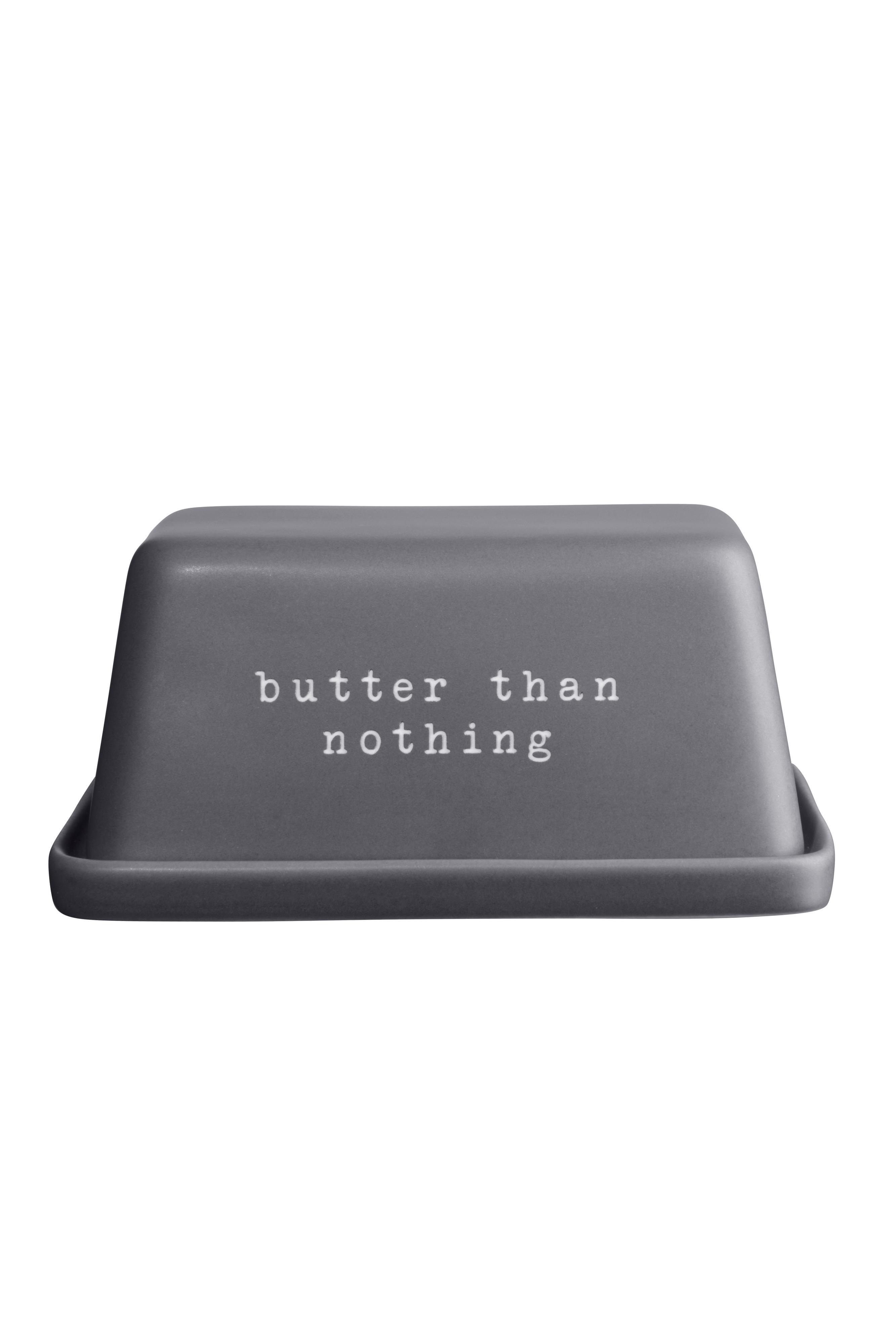 ASA Selection Butterdose HEY! in Farbe grau matt ASA Selection Butterdose HEY! in Farbe grau matt, Butter-Geschirr, Butter, Schale, Grau, Küchenzubehör
