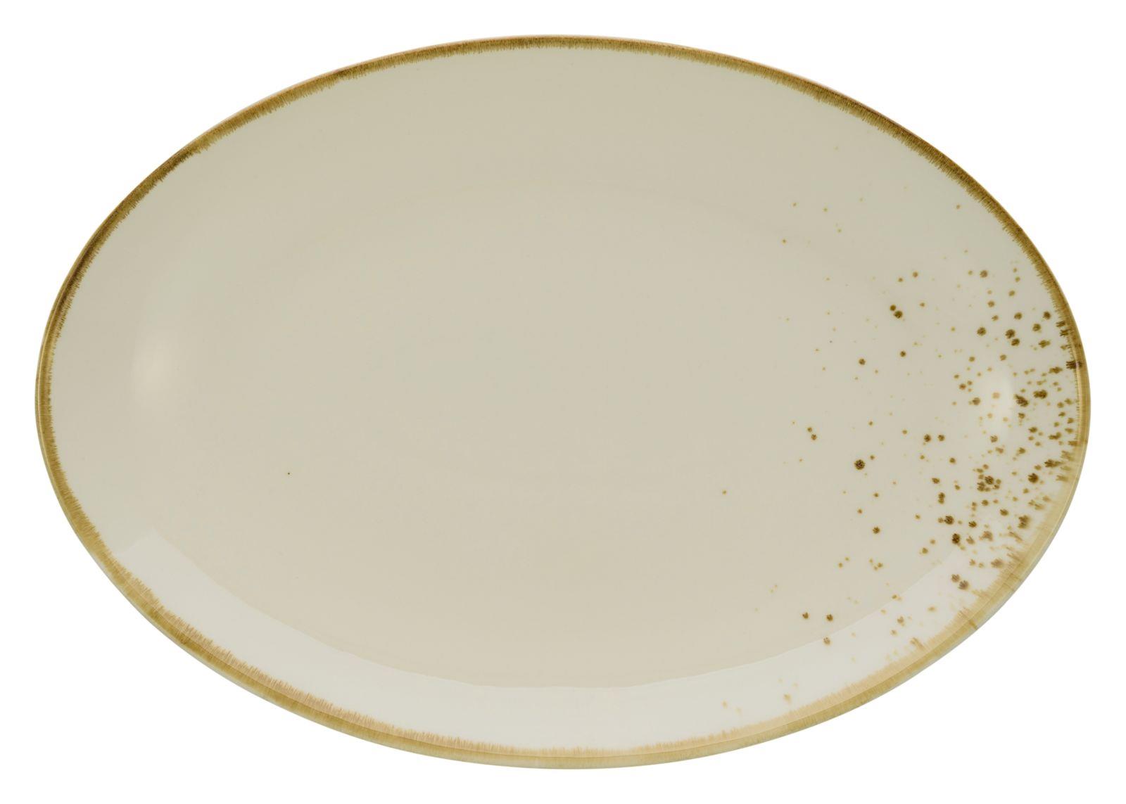 Creatable Platte Oval 35cm Nature Collection Creme in Farbe Creme