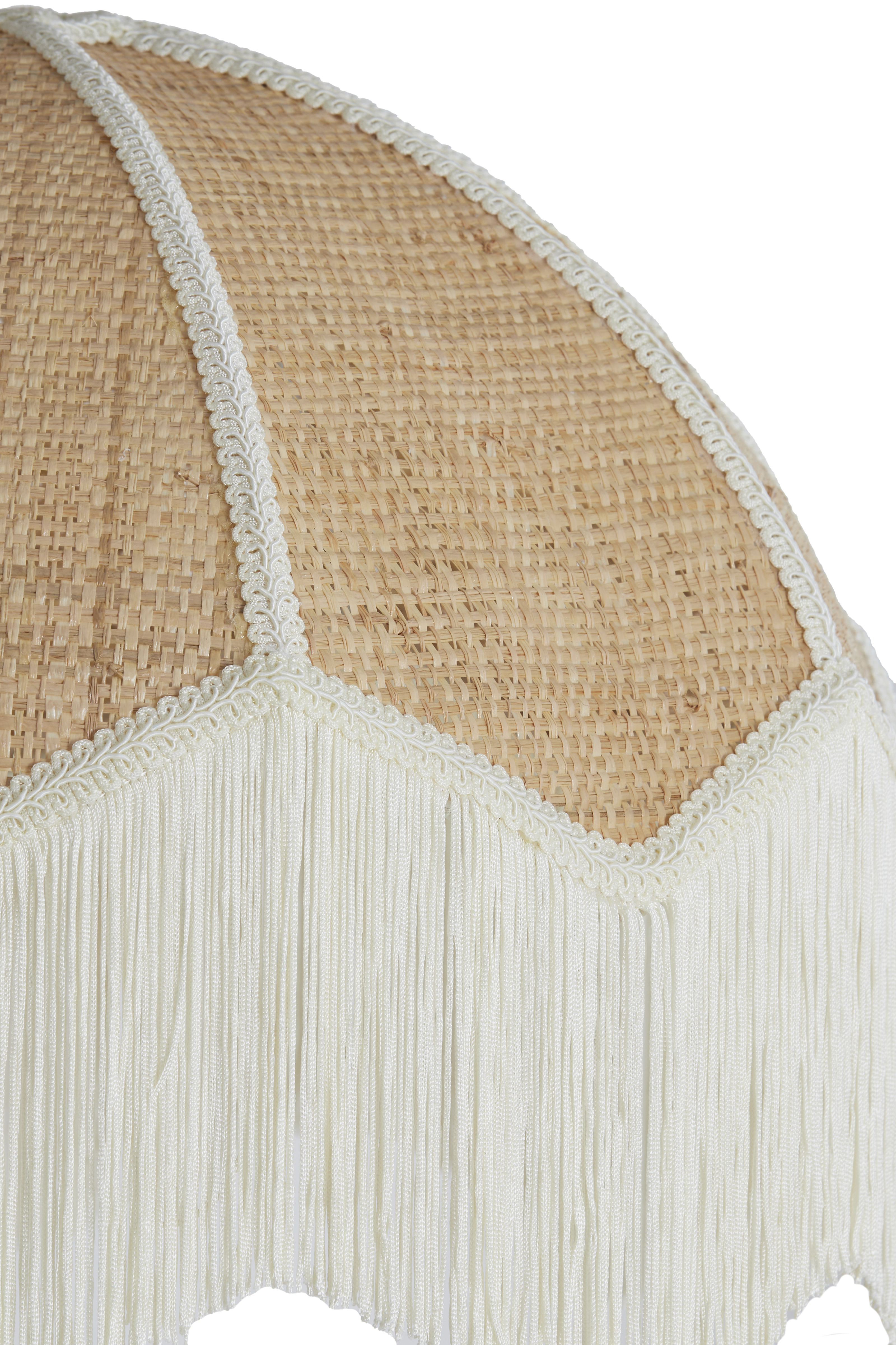 Hängeleuchte Durchm. ca. 50x38cm in Raffia natural+cream Hängeleuchte Durchm. ca. 50x38cm in Raffia natural+cream