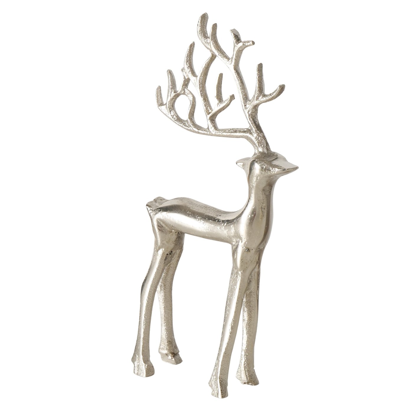Boltze Figur Rupert in Farbe Aluminium vernickelt silber