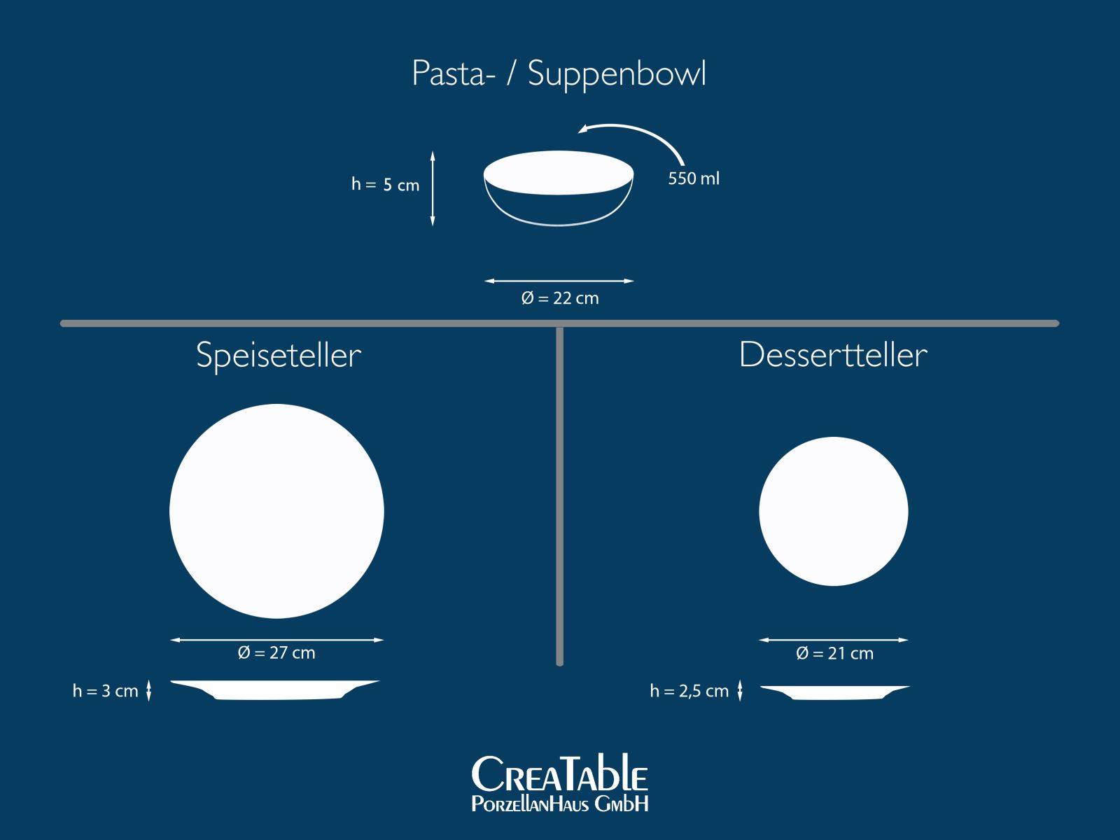 CreaTable Tellerset 12-tlg. Catania in Farbe Anthrazit-sand matt