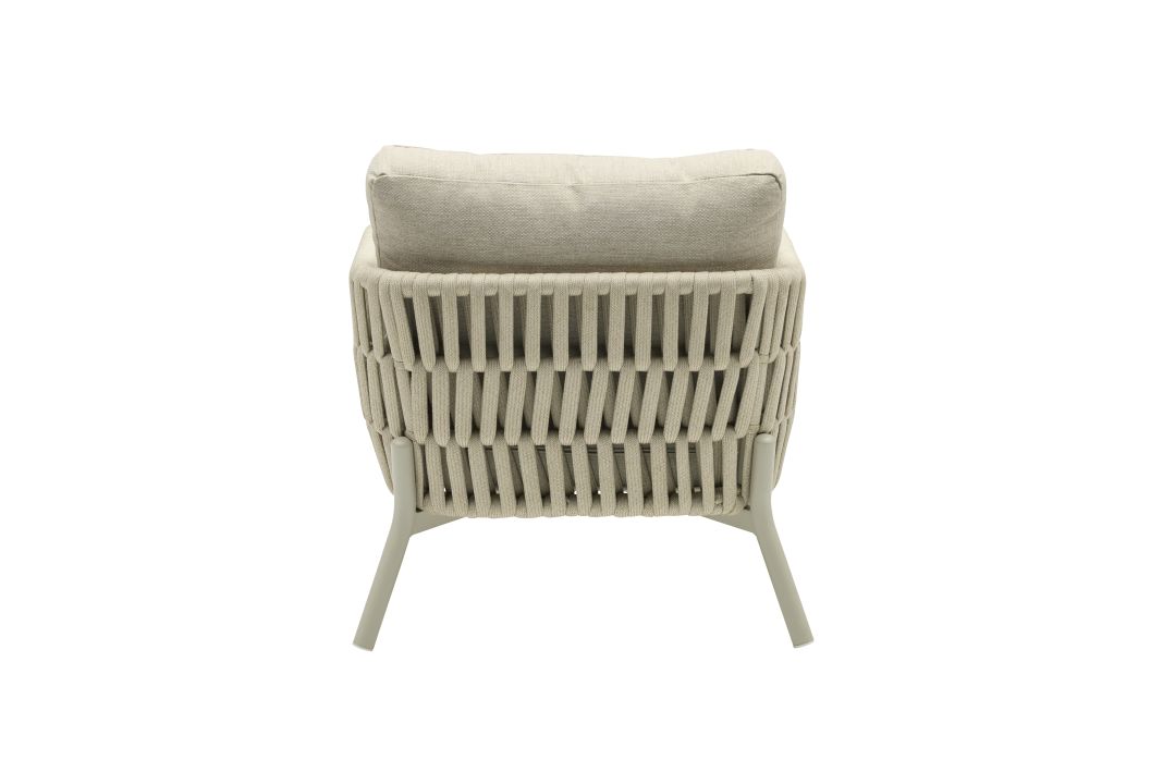 L.C. Wholesaler Dining-Sessel TERRANO in Farbe Geflecht Rope natur, Kissen, Dekoration für Zuhause, Stuhl, Mobiliar, Krippe