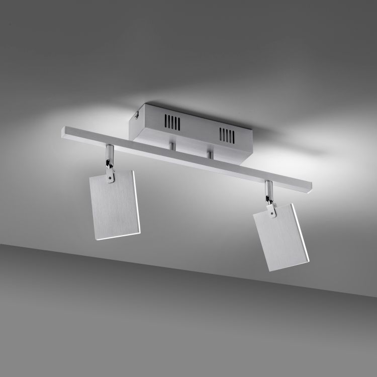 Paul Neuhaus LED-Deckenleuchte PURE MIRA 2-flammig in Farbe aluminium Paul Neuhaus LED-Deckenleuchte PURE MIRA 2-flammig in Farbe aluminium, Badezimmer, Drinnen, Zimmer, Duscharmatur, Beleuchtung