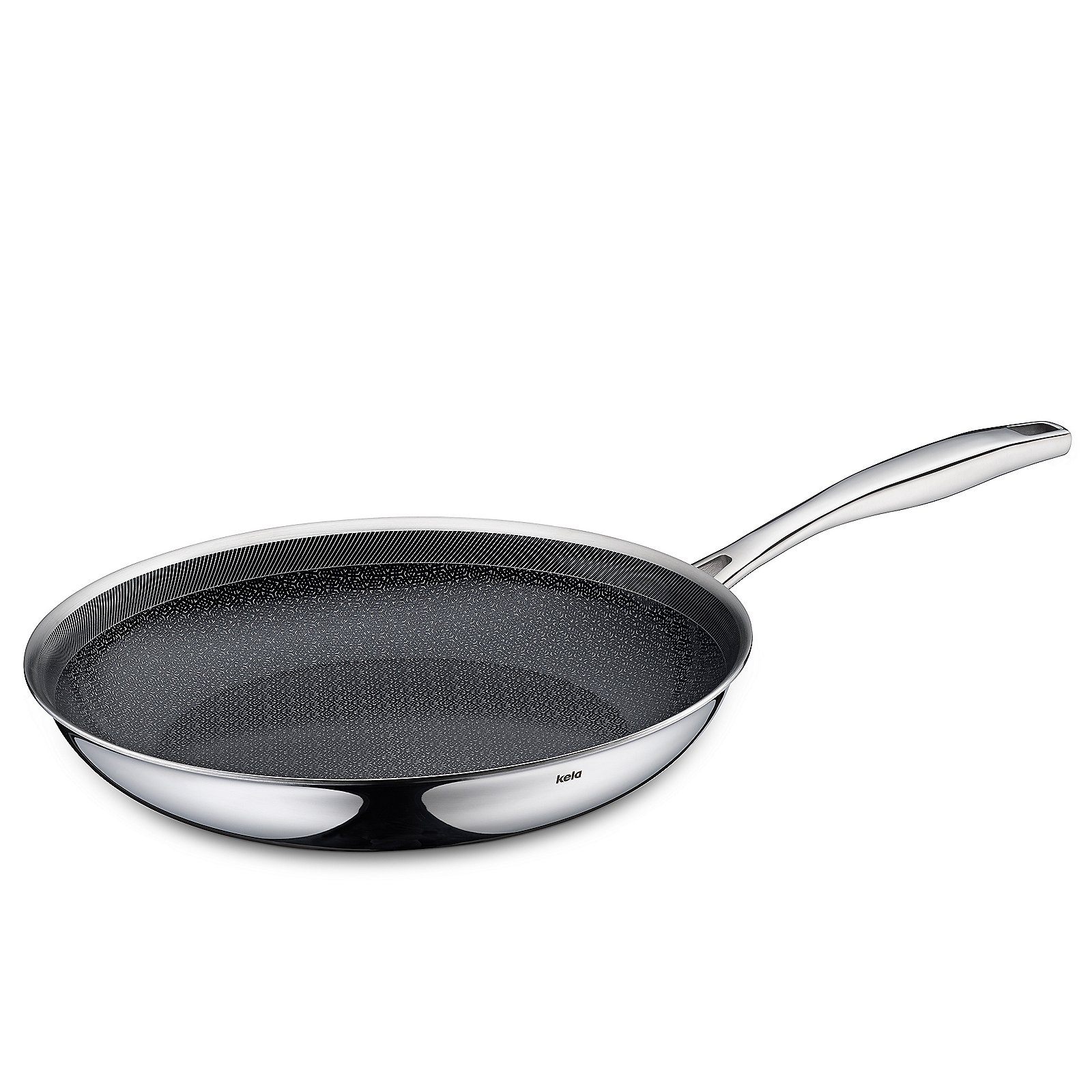 Kela Bratpfanne FLAVORIA in Silber, Kochtopf, Kochgeschirr, Bratpfanne, Rauchrohr