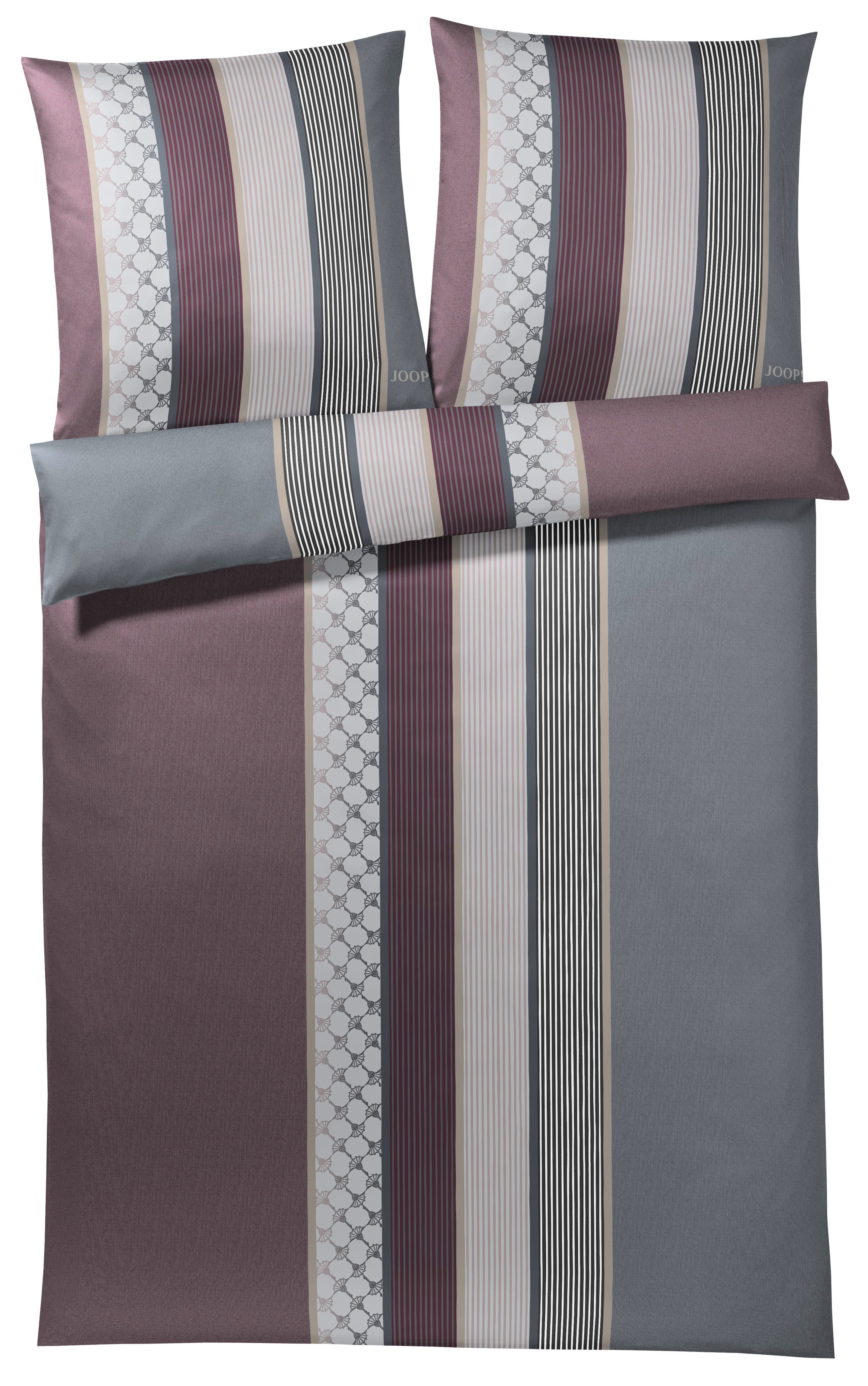 JOOP! Bettwäsche CORNFLOWER STRIPES ca. 135x200cm in Farbe deep wine Elegante Bettwäsche Joop! 135x200 cm CORNFLOWER STRIPES 135x200 cm in Cornfower Stripes weinrot, Moebel, Inneneinrichtung, Bett, Kissen, Klebeband