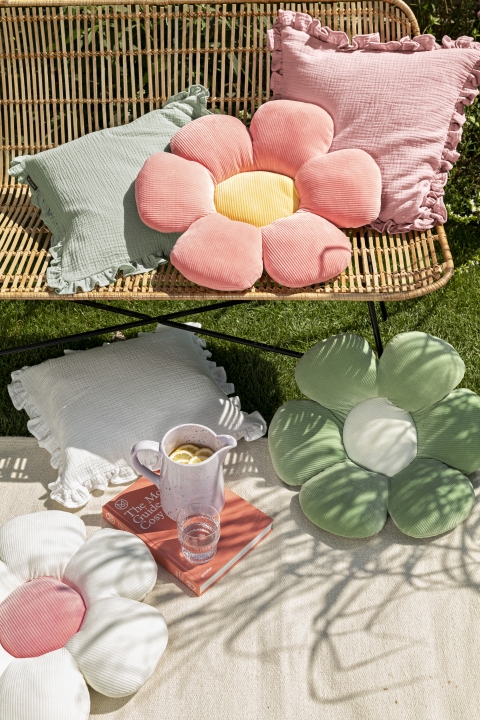 Magma Heimtex Formkissen MINNIE Durchmesser ca. 50cm in Farbe pink