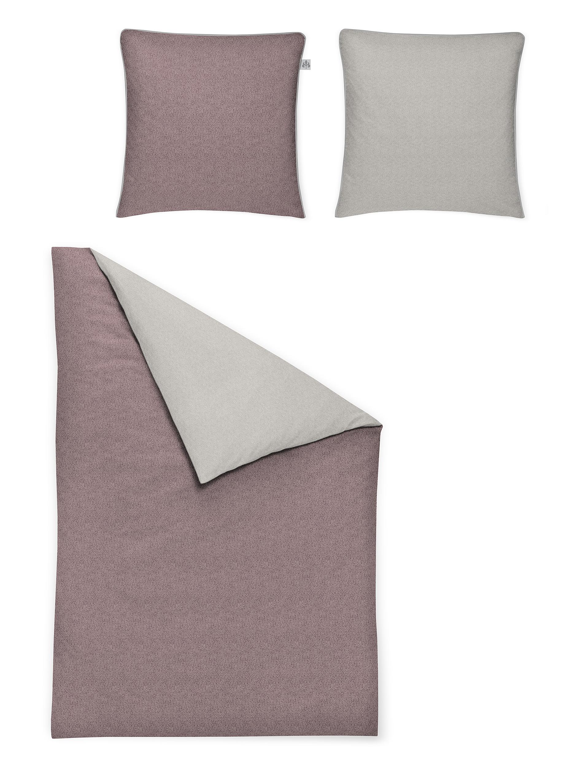 Irisette Mako-Satin-Bettwäsche ELBA-K ca. 135x200 cm in Farbe rosa