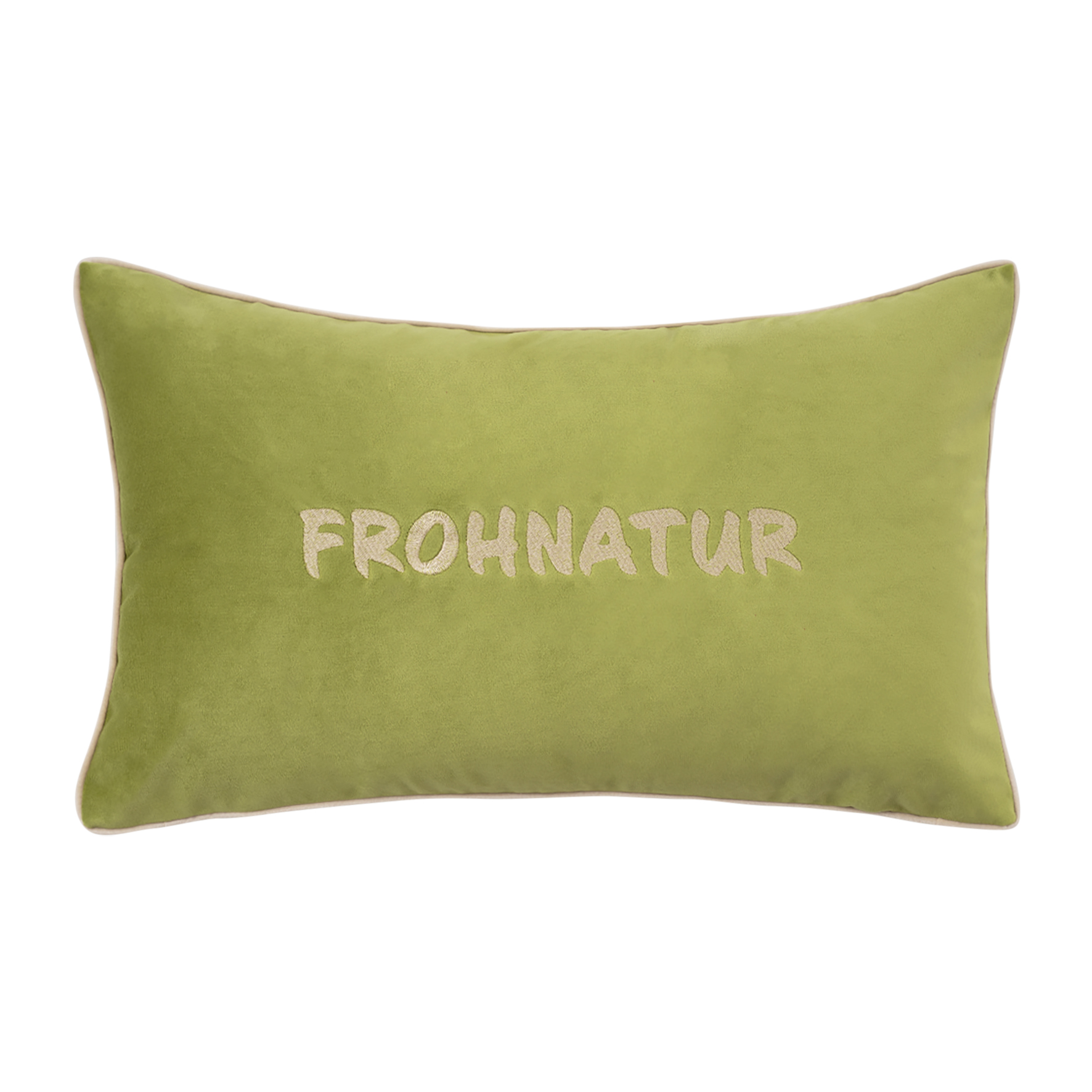 Pad Kissenhülle LETTERS ca. 0x0cm in Farbe froh-olive, Kissen, Kissenbezug, Grün, Gepolstert, Frohnatur