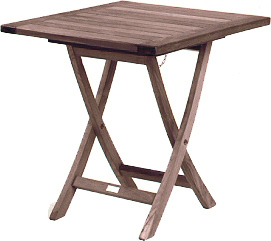 Tisch POKER ca. 70x70cm in Teak