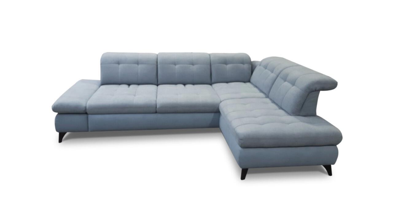 Poco Polsterecke SANTA ROSA ca. 322x275cm in Stoff Miranda lightblue, Couch, Mobiliar