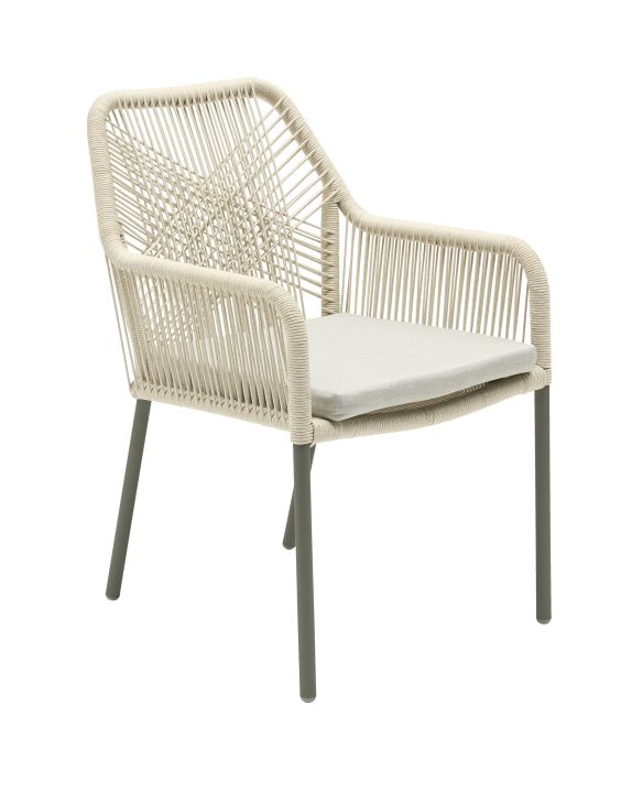L.C. Wholesaler Armlehnstuhl STILO in Farbe Rope natur, Stuhl, Mobiliar, Sessel