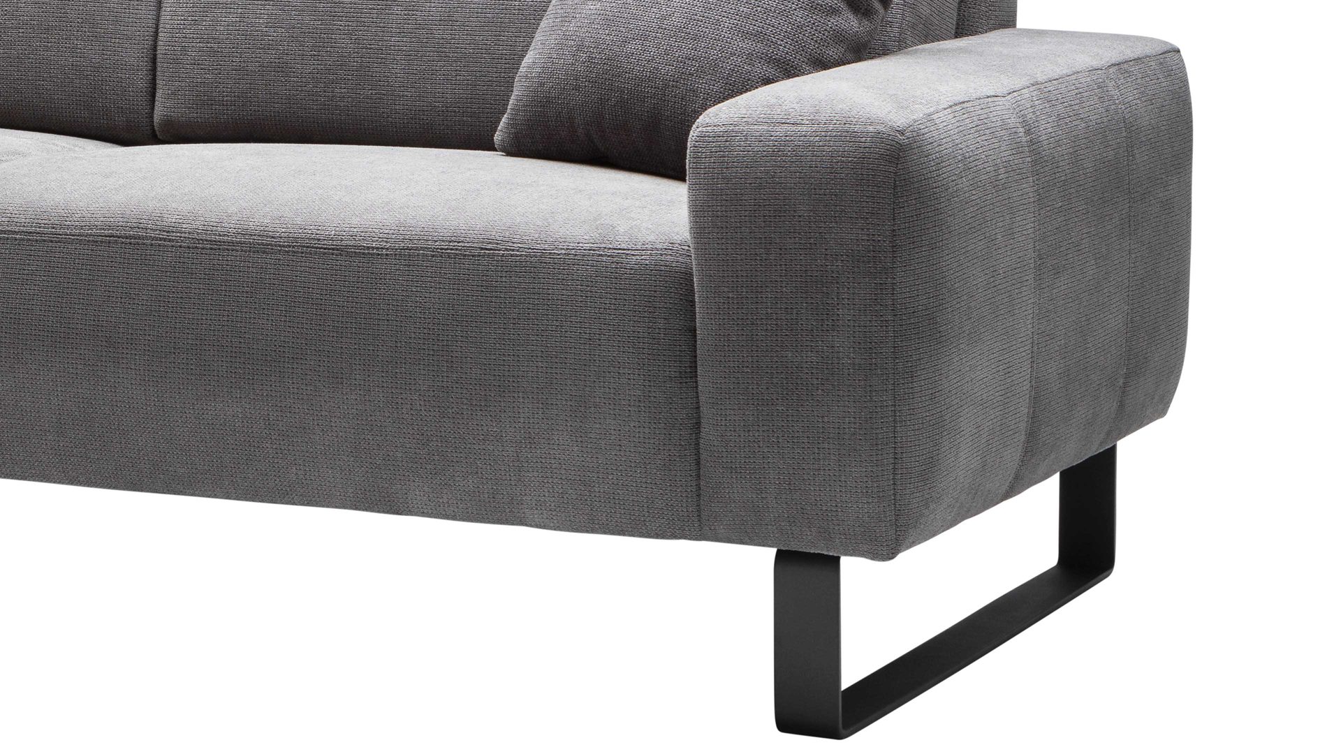 Sofa 3-sitzig Dana Grau Iwaniccy Sofa 3-sitzig in Stoff Boston stone