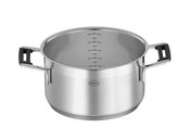Rösle Kochtopf niedrig 24cm SILENCE PRO, Topf, Cylindrischer Topf, Edelstahl, Stahl, Kochtopf