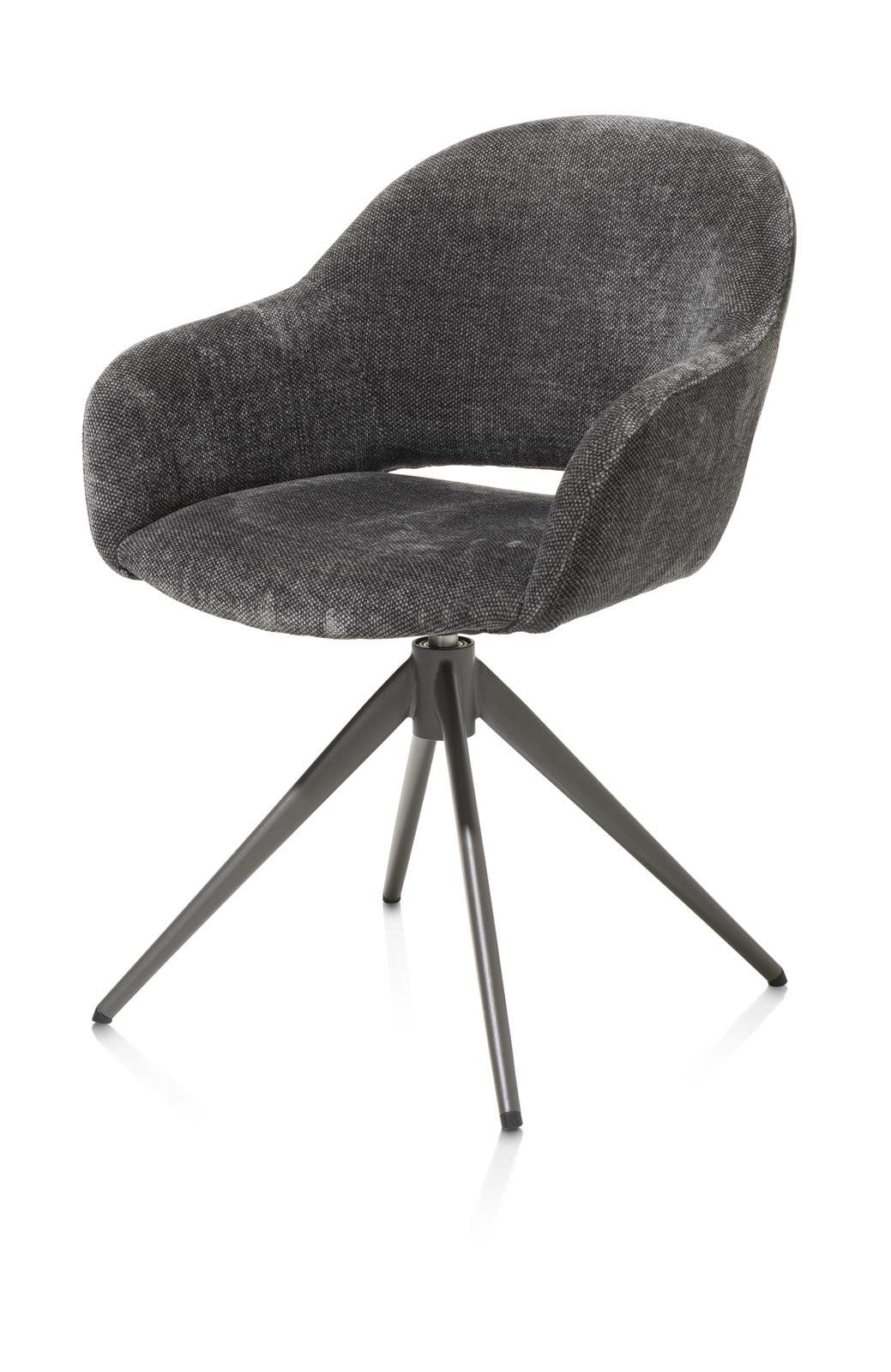 XOOON Armstuhl Finn 48654-ANT Stoff anthrazit