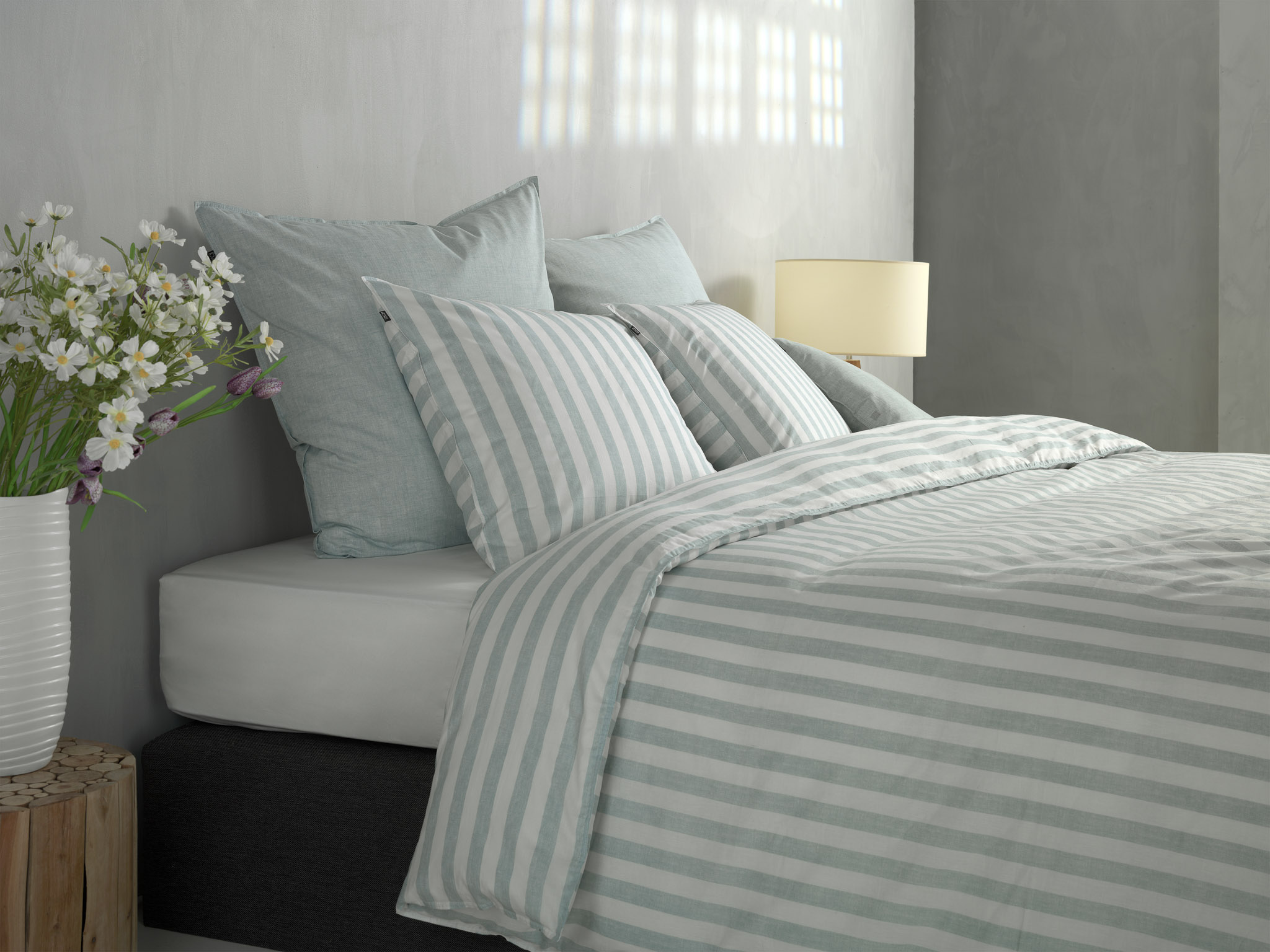 Heckettlane Bettwäsche ca. 155x220cm in Farbe Mint-Green