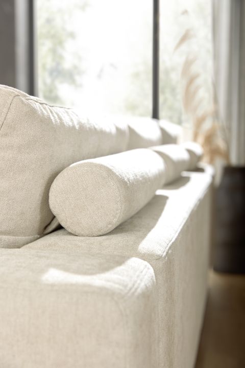 Musterring Polsterecke JustB! ca. 290x308cm in Stoff Yelda natur, Sofa, Couch, Beige, Upholstery, Kissen