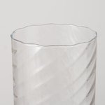 Boltze Vase Bila in Farbe Glas klar klar