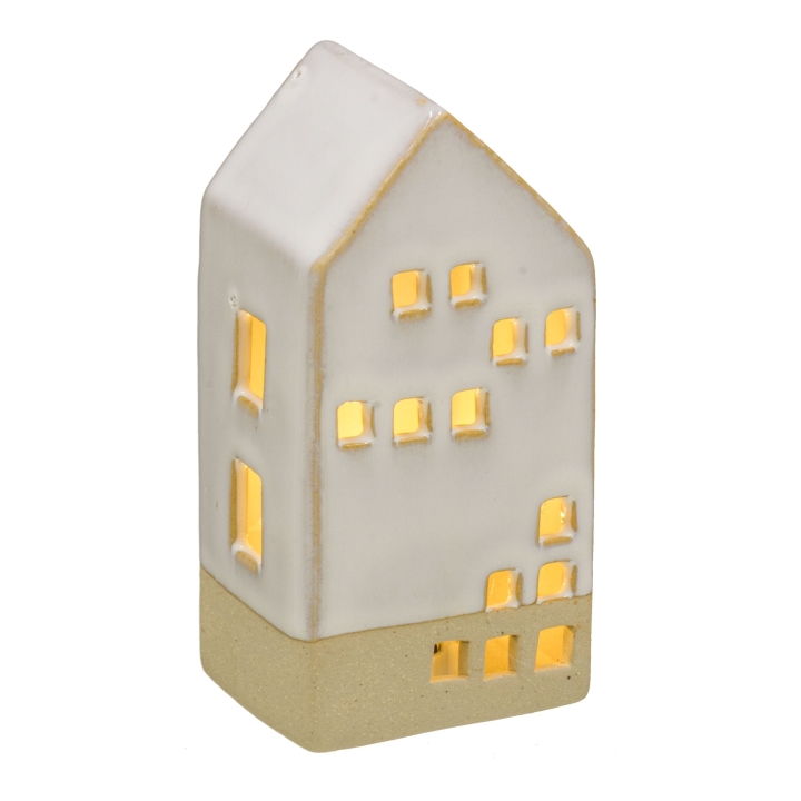 Gasper Keramik Haus in Farbe Hellgrau