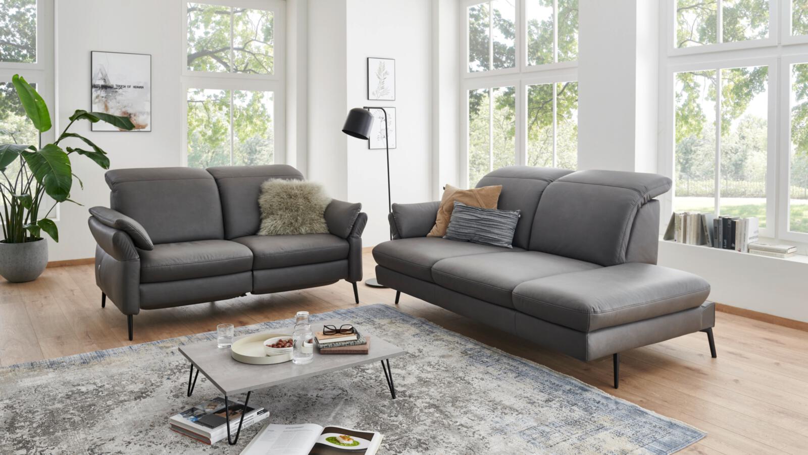Polsteria Polstergruppe ORTHOSEDIS 8.0 in Stoff Bulus grau