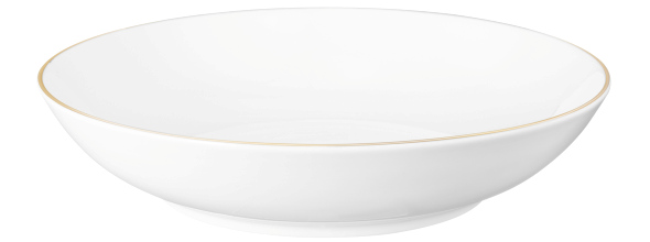 Seltmann Weiden Suppenteller rund 21cm Liberty 10868 Goldrand 