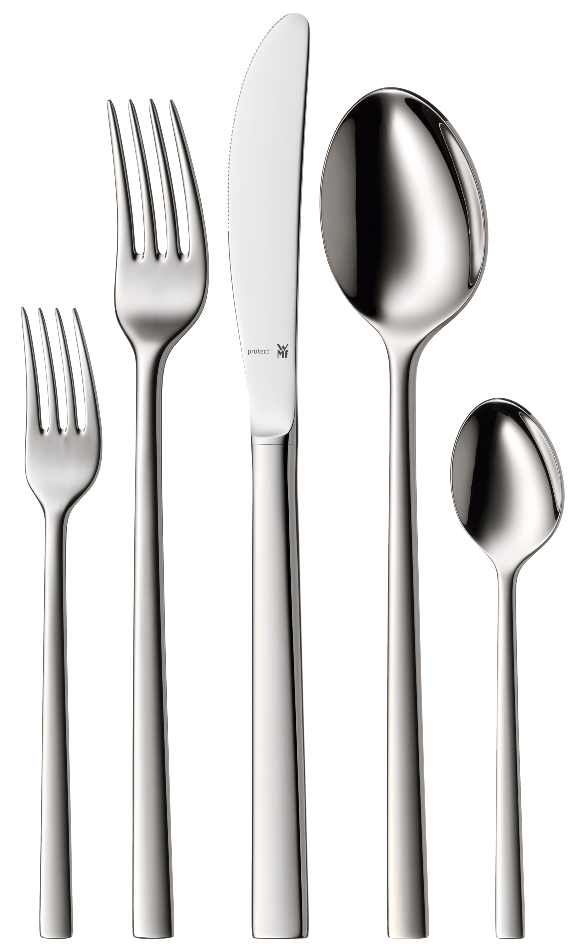 WMF Sonic Besteck-Set, 30-teilig, Cromargan protect® in poliertem Edelstahl WMF Sonic Besteck-Set, 30-teilig, Cromargan protect® in poliertem Edelstahl