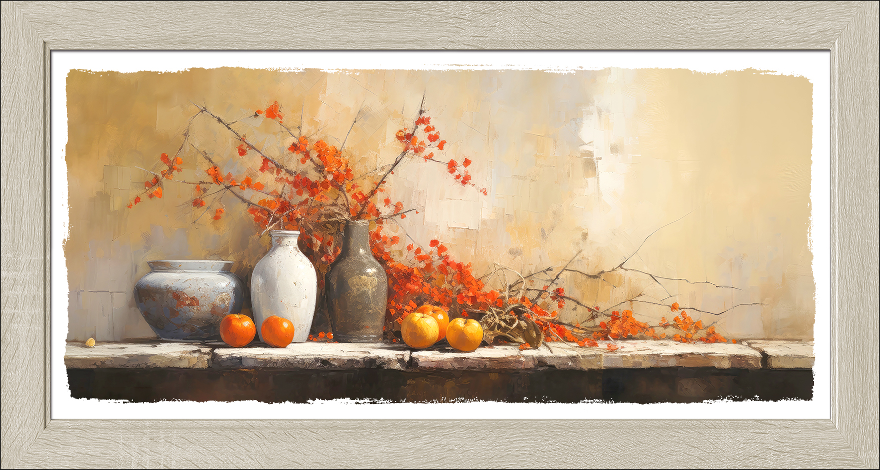 PRO ART New Classic Wood 129x69cm Still Life On The Wall II