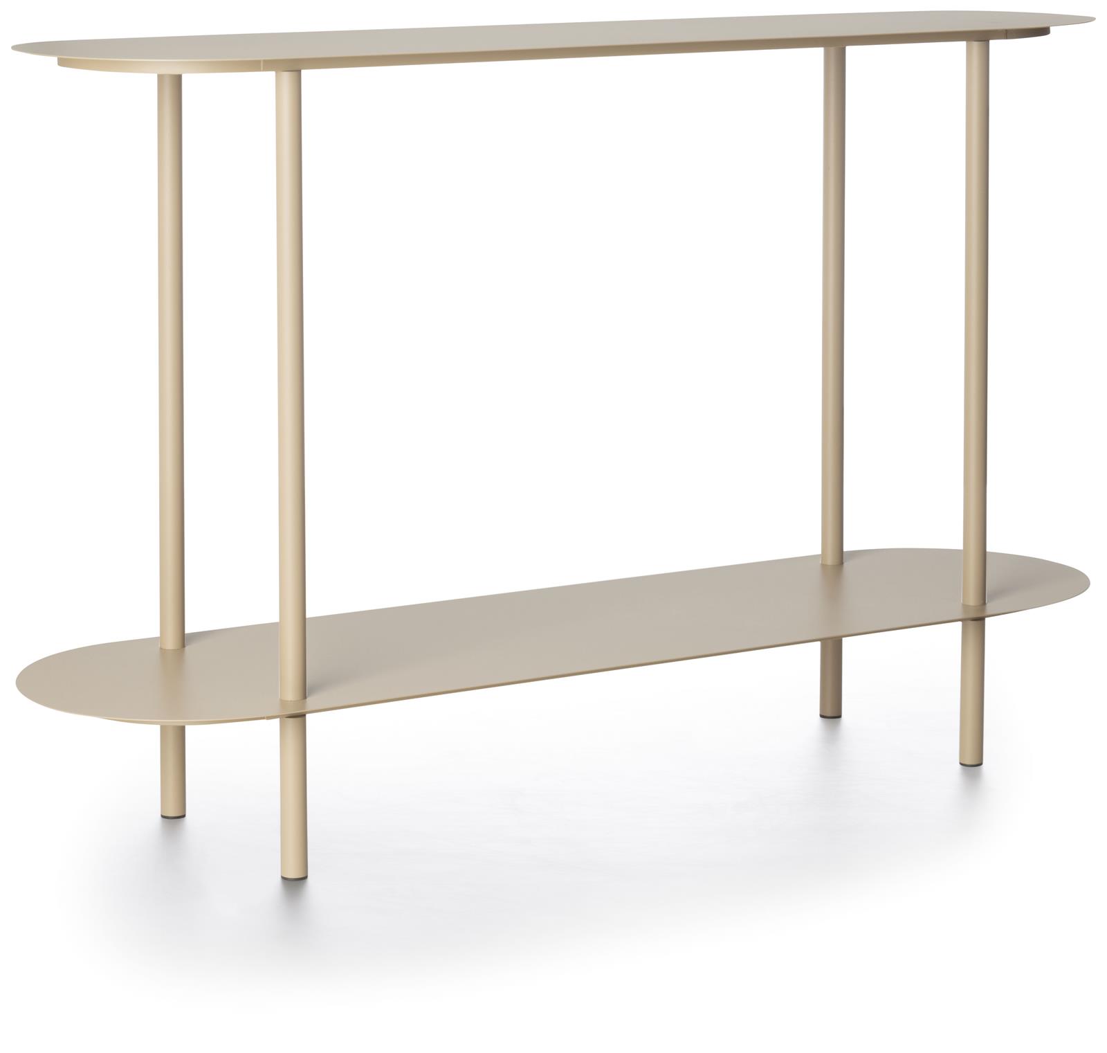 Coco Maison Wandtisch OWEN ca. B120 H77 T35 cm in Metall taupe