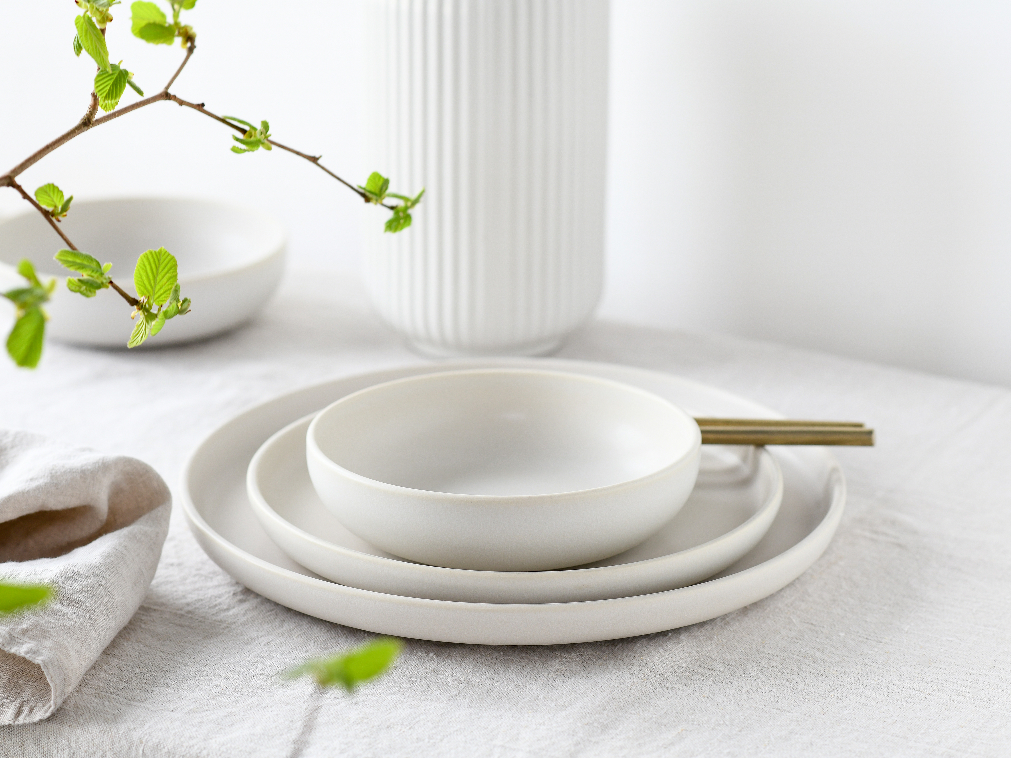 CreaTable Mehrzweckschale Uno in Farbe Offwhite seidenmatt CreaTable Mehrzweckschale Uno in Farbe Offwhite seidenmatt