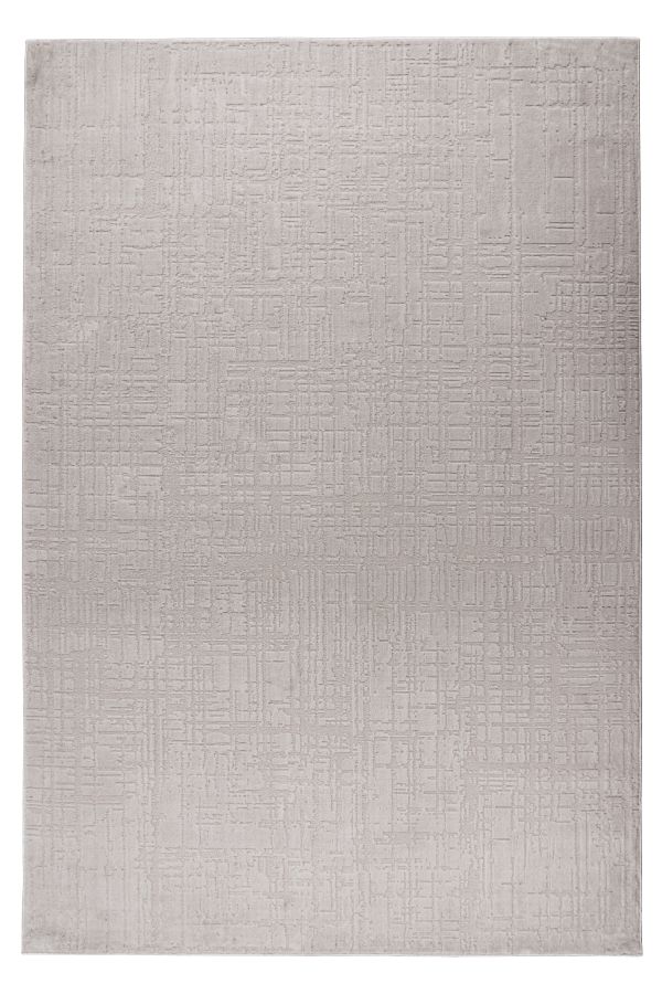 Webteppich GALA ca. 120x170cm in Farbe silver, teppich, bodenbelag, beige, geometrisches muster, struktur
