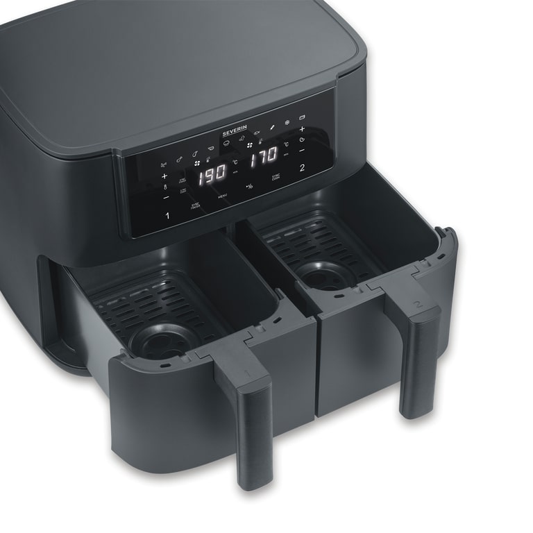 Severin Heißluftfritteuse 8 Liter FR 2463 in schwarz, 2600W, Computerausrüstung, Elektronik, Hardware, Kochfeld, Küche