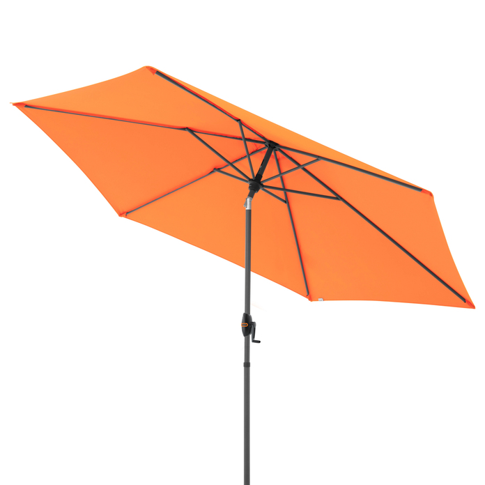 Doppler Schirm MYZONE AUTO TILT ca. 305cm in Farbe orange, Baldachin, Wohnen, Terrasse, Sonnenschirm, Sonnenschirm für die Terrasse