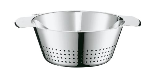 Rösle Seiher konisch 28cm, Metall, Korb, Siebeinsatz, Perforationen, Spülkorb