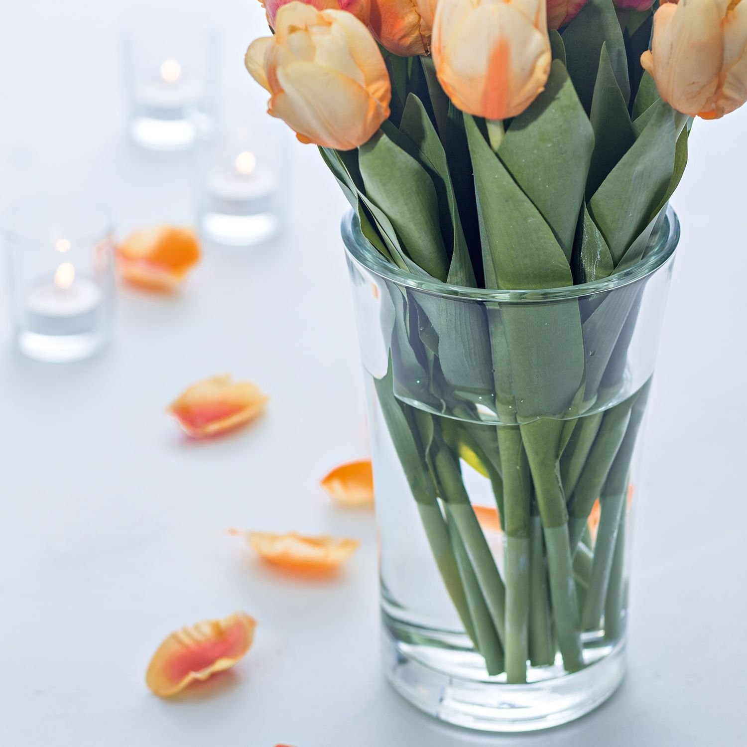 Leonardo Vase Bloom 21,5cm in Farbe klar Leonardo Vase Bloom 21,5cm in Farbe klar, Krug, Töpferei, Vase, Blume, Blütenblatt