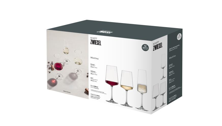 Zwiesel Glas Gläserset Miovino 12-teilig MIOVINO in 