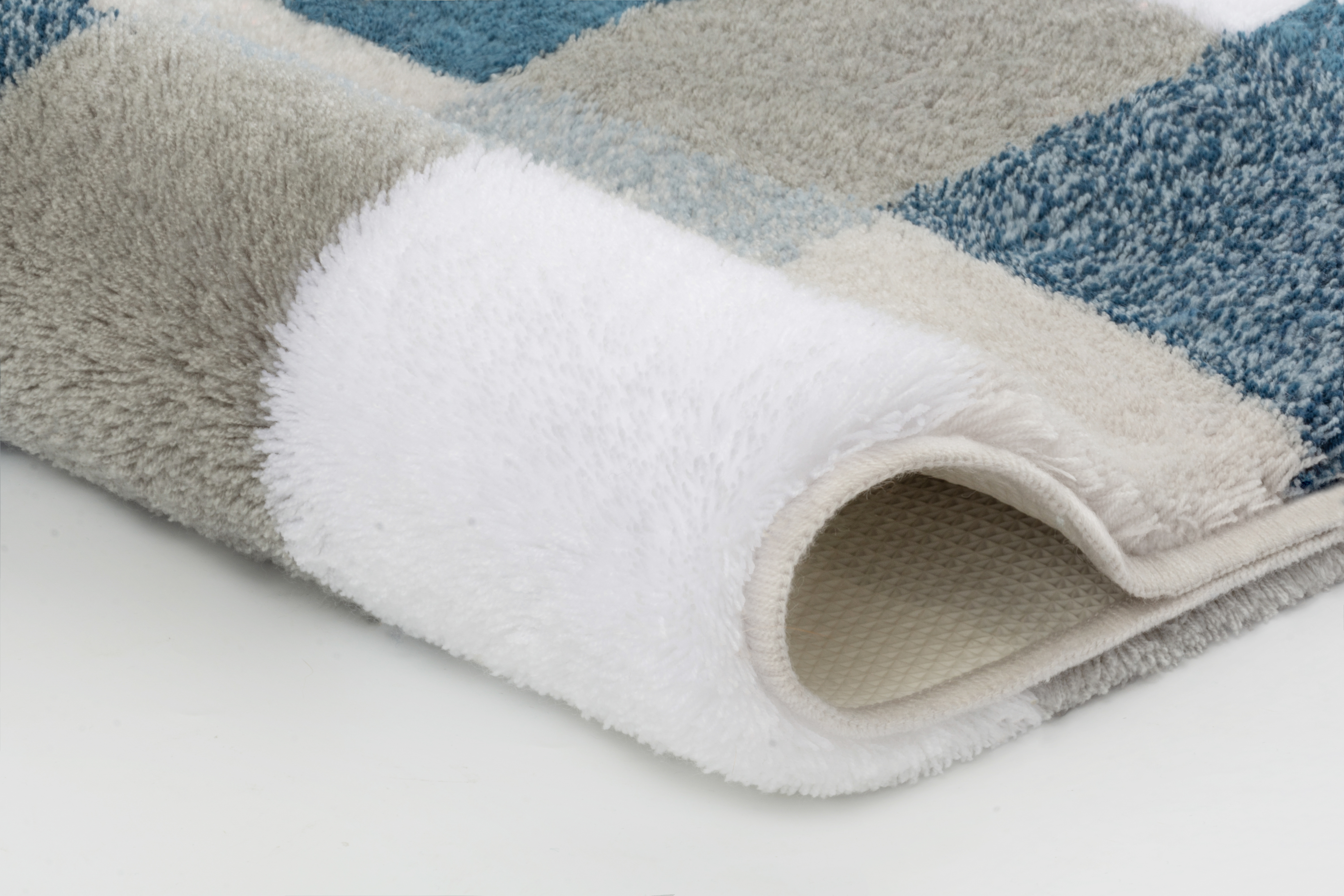 Kleine Wolke Badteppich CARO ca. 60x105cm in Farbe Mare