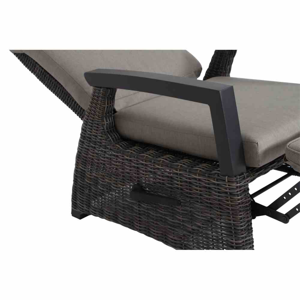 Relaxsessel CORIDO ca.73x87x103 cm in Geflecht charcoal-grey, Moebel, Stuhl, Kissen, Dekoration für Zuhause