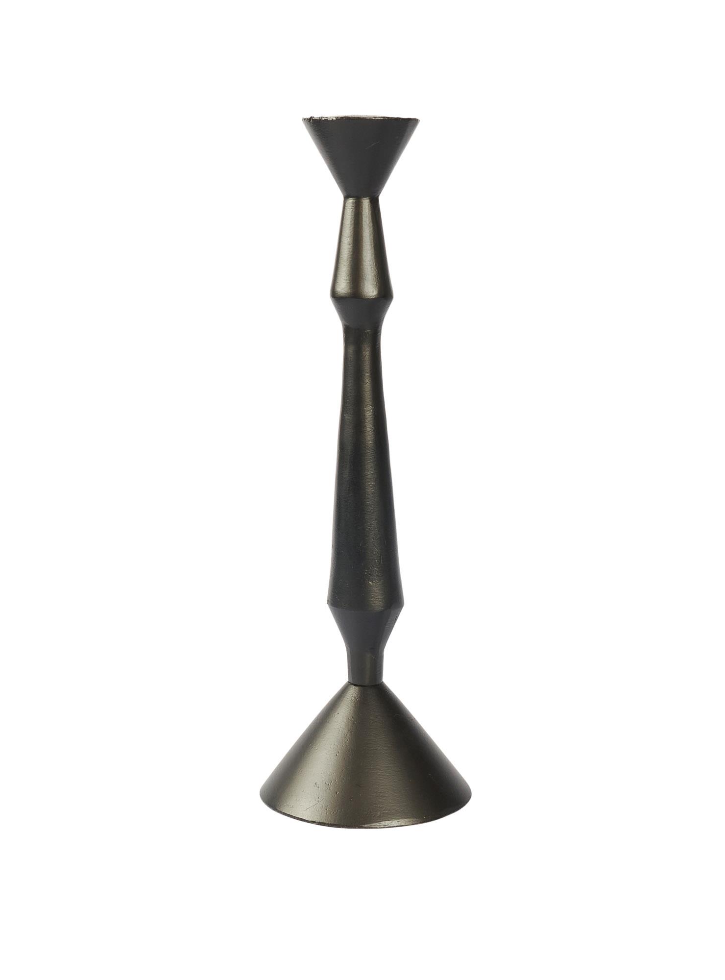 L.C. Wholsaler Kerzenständer 220606 Ø ca. 11cm in Aluminium schwarz matt