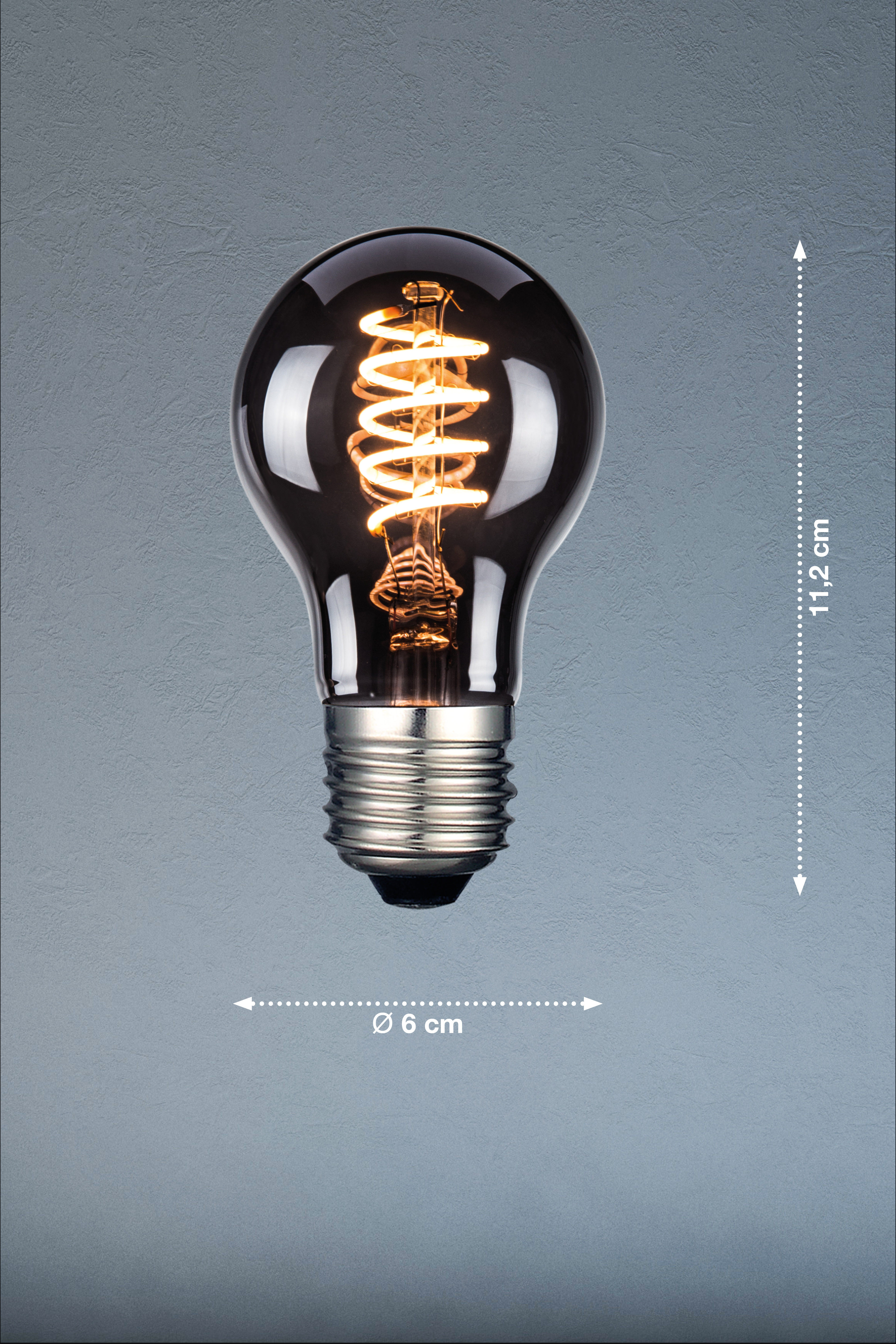 FH Lighting Lampe ELEGANCE LINE in Glas rauchfbg.