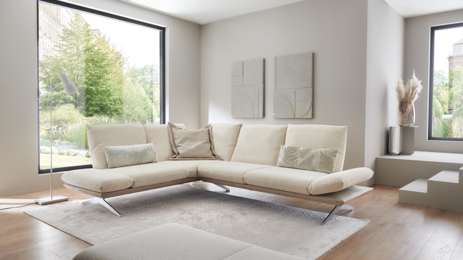 Koinor Polstergruppe ELEMENTS ca. 209x277cm in Stoff Empire beige