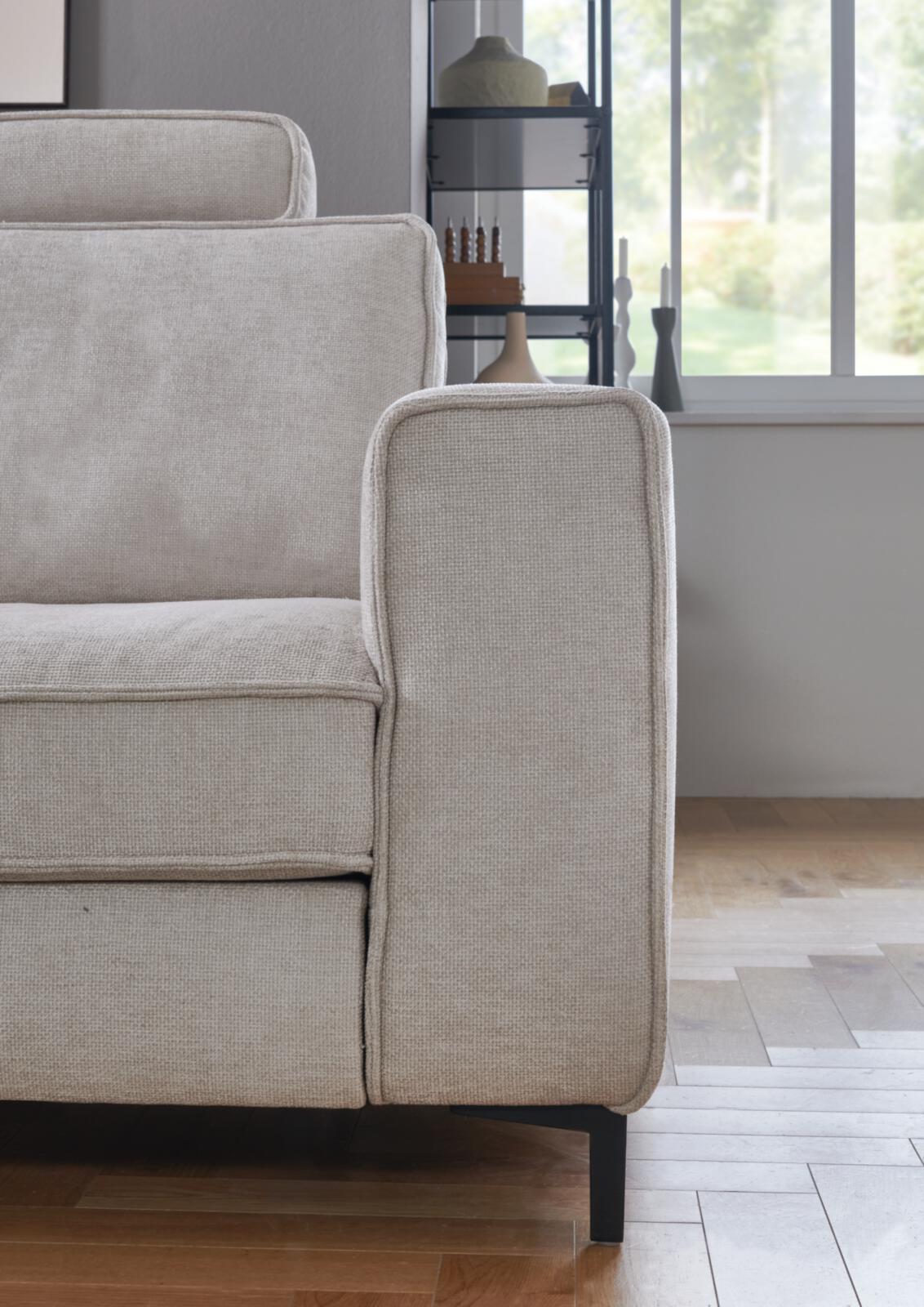 Modulmaster Polsterecke MM-MP1201 ca. 214x300cm in Stoff Harry natur, Moebel, Stuhl, Sessel, Couch