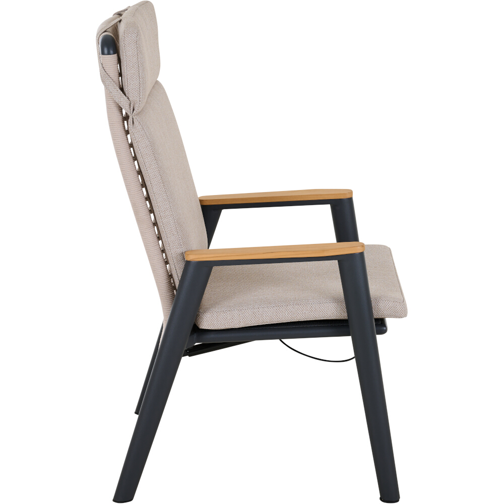 Diningsessel CORTINA ca.B61 H108 T76 cm in Aluminium matt anthrazit
