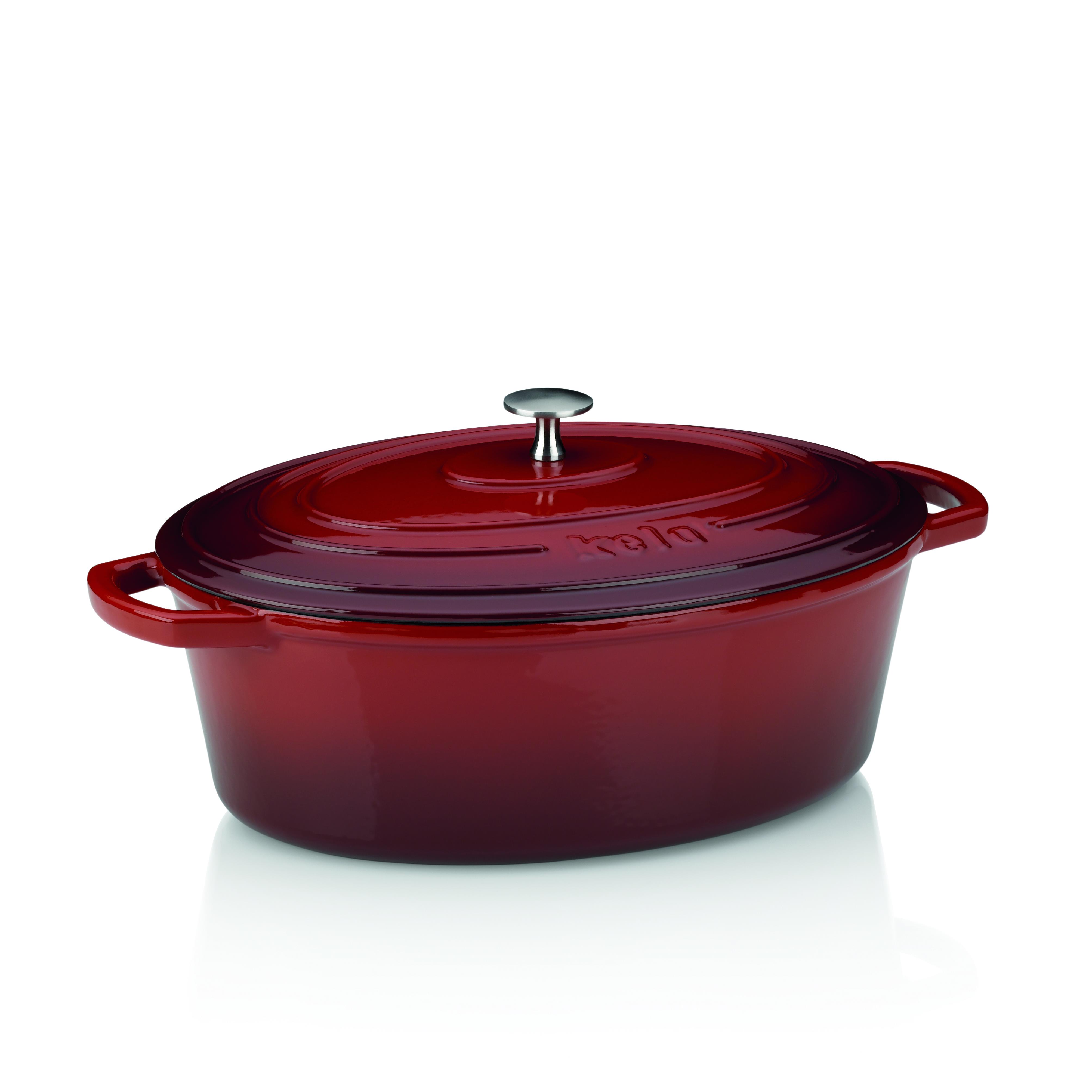 Kela Bräter oval CALIDO in Farbe rot