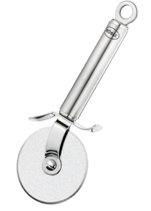 Rösle Pizzaschneider 7cm in Farbe silber, Korkenzieher, Buttermesser, Korkenzieher mit Riemenzug, Metall, Silberfarben