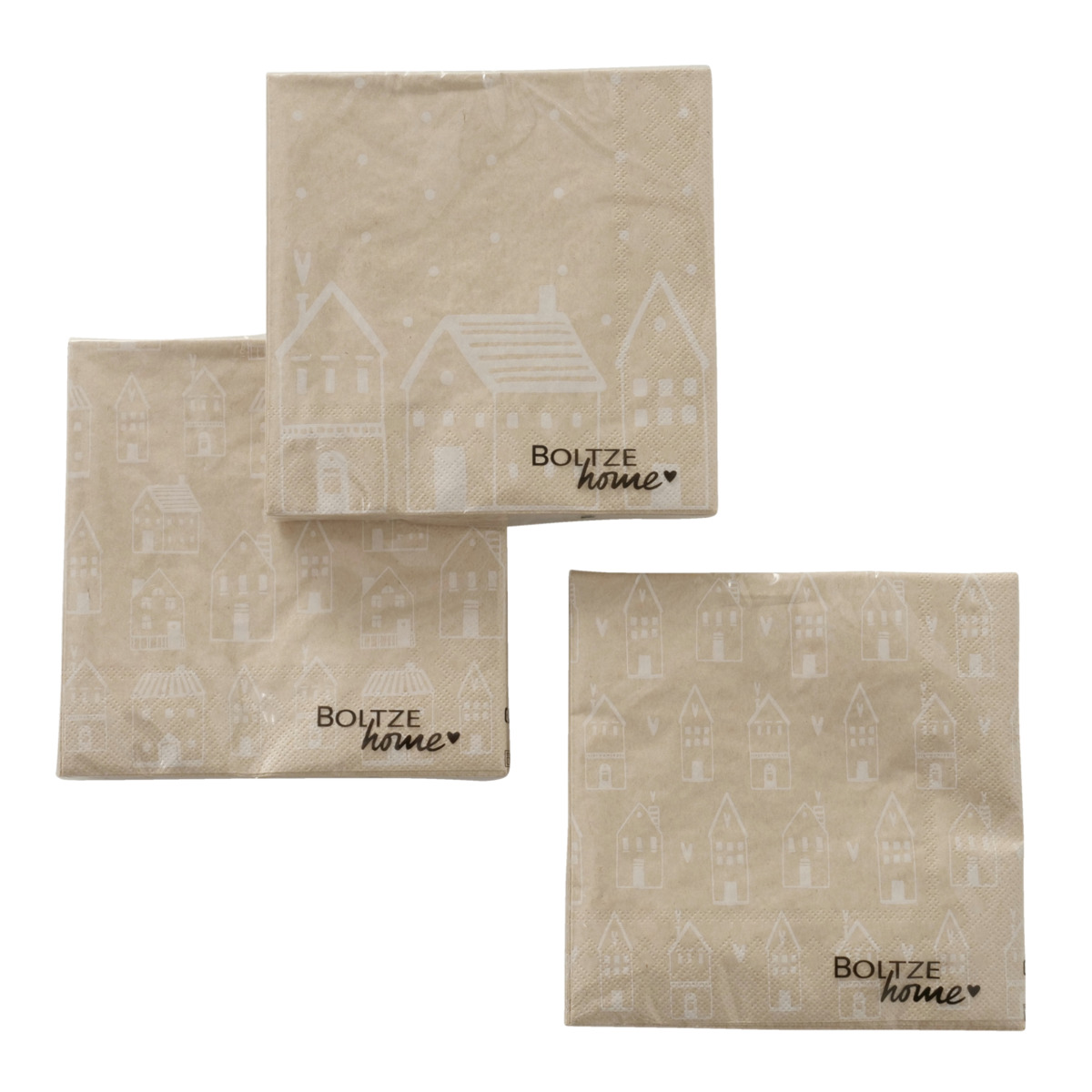 Servietten Nordy Papier Farbmix, Dekoration für Zuhause, Leinen, Serviette