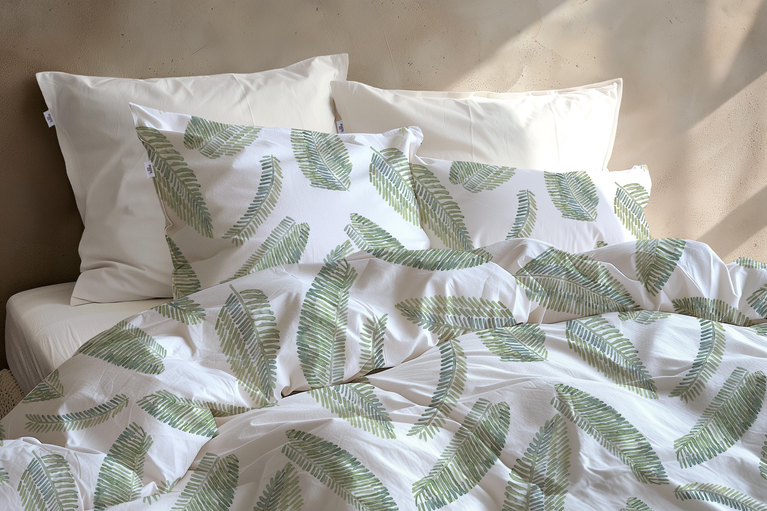 Heckettlane Bettwäsche ca. 135x200cm in Farbe White, Kissen, Dekoration für Zuhause, Kopfkissen, Bett, Mobiliar