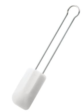 Rösle Teigschaber weiß 26cm, Schlauchpaddel, Spatel, Küchenwerkzeug, Silber, Küchenzubehör